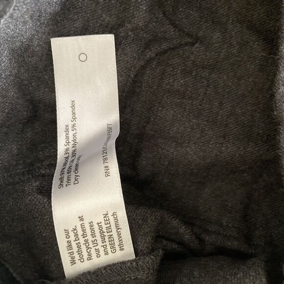 Eileen Fisher Pants Womens 6P Wool Blend Charcoal Black - Picture 4 of 10